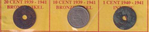 OLD COINS COLLECTION IN FOLDER - INDOCHINA - ANNAM - VIETNAM - WRITTEN UP - SEE 11 SCANS