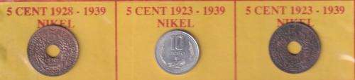 OLD COINS COLLECTION IN FOLDER - INDOCHINA - ANNAM - VIETNAM - WRITTEN UP - SEE 11 SCANS