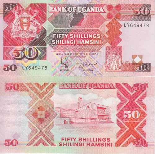 UGANDA 50 SHILLING 1994 P30 UNC