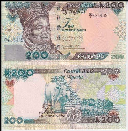 Nigeria 200 Naira 2021 P-New Date UNC