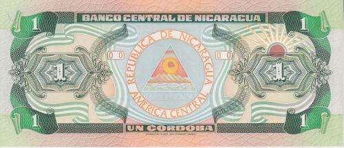 NICARAGUA 1  CORDOBA 1990 P173 UNC