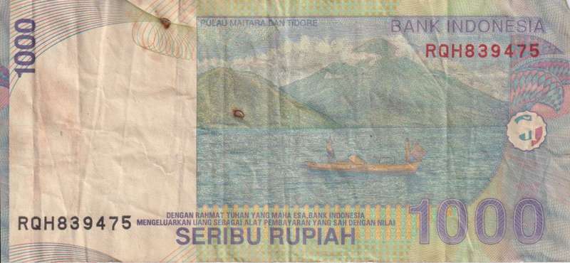 INDONESIA 1000 RUPIAH 2000 P141 VF