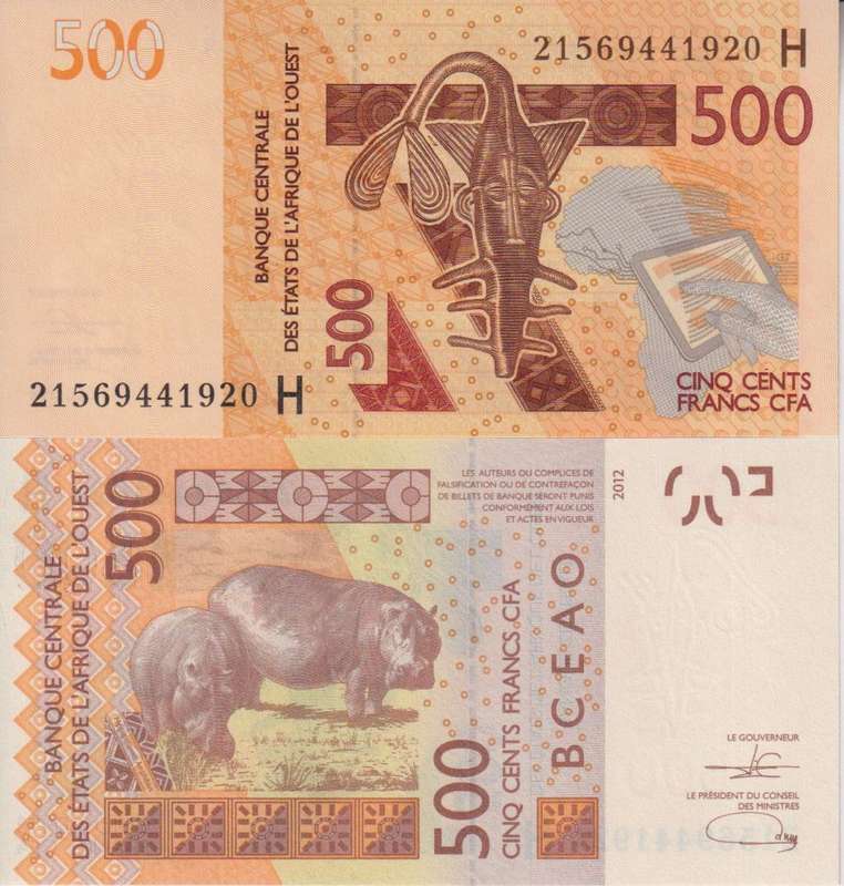 Niger `H` - West Africa States Banknote of 500 Francs 2021 Series in UNC