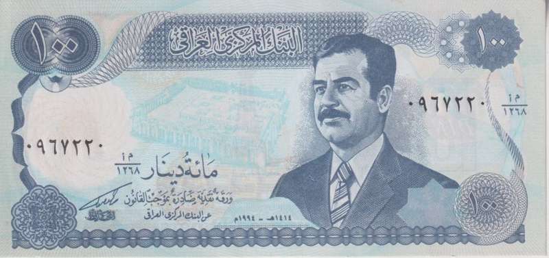 Iraq  100 Dinars 1994 P-84  Saddam Hussein UNC