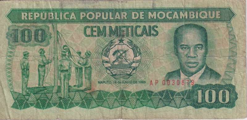 Mozambique, 100 meticais, 1983, P-130a  F