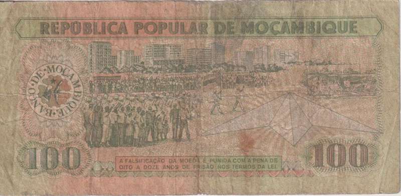 Mozambique, 100 meticais, 1983, P-130a  F