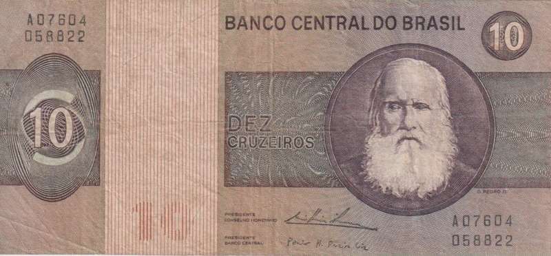 Brazil 10 Cruzeiros ND 1980 P193 VF