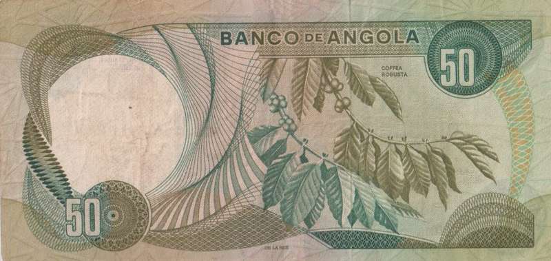 ANGOLA 50 ESCUDOS 1972 P100 VF