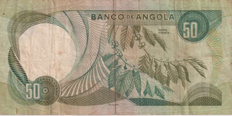 ANGOLA 50 ESCUDOS 1972 P100 VF