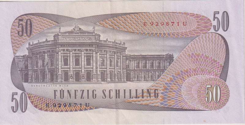 Austria 50 Schilling 1970 P-143 XF