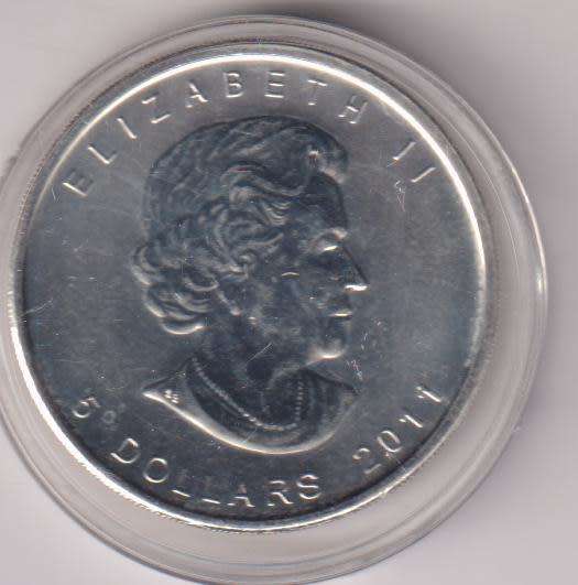 1 oz Canadian Silver Maple 2011 (CAPSULED)