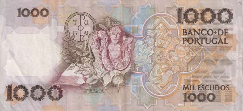 Portugal banknote 1000 escudos (1988) P-181 VF