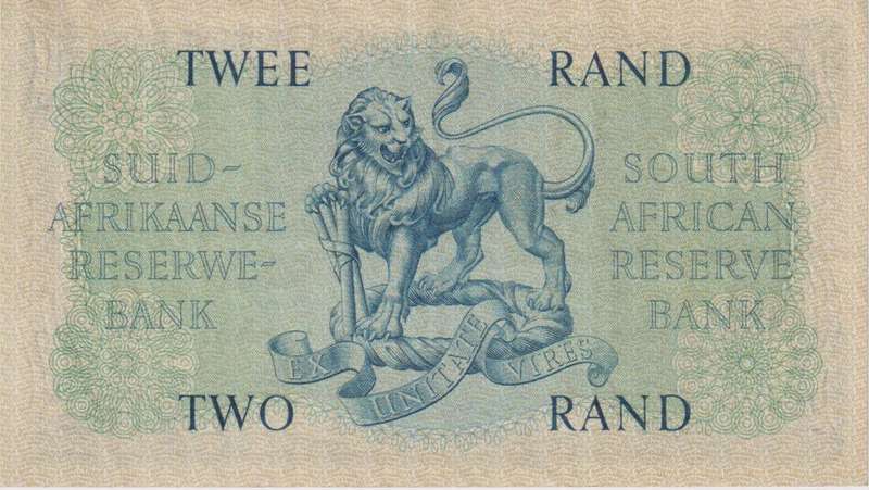 REPUBLIC OF SOUTH AFRICA - 2 RAND G.RissikB/182  1962 #E/A 376 XF