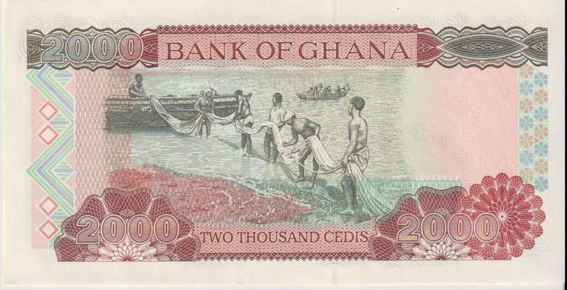 GHANA 2000 CEDIS 2003  P-33h , A-UNC