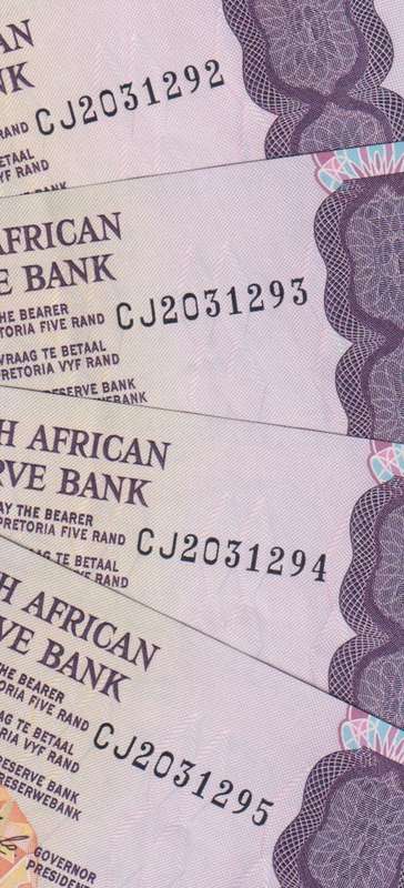 4 X REPUBLIC OF SOUTH AFRICA - 5 RAND C.L.Stals IN SEQUENCE CJ  1990 E/A 468 A-UNC