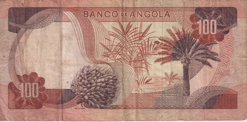 ANGOLA 100 ESCUDOS 1972 P101  VF