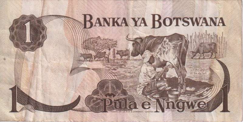 BOTSWANA - 1 PULA 1976-79  P1  VF