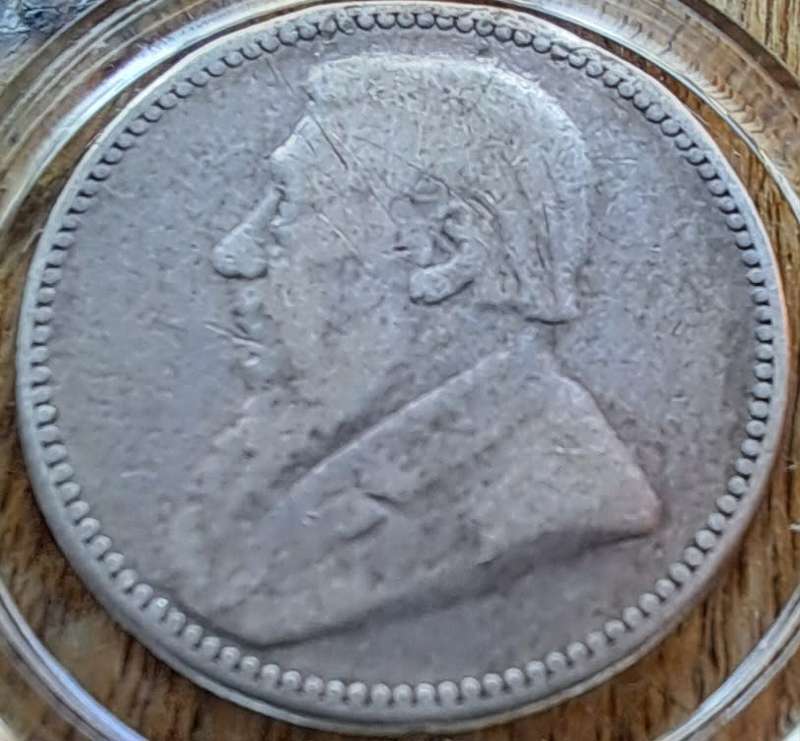6d 1892 SILVER ZAR PAUL KRUGER