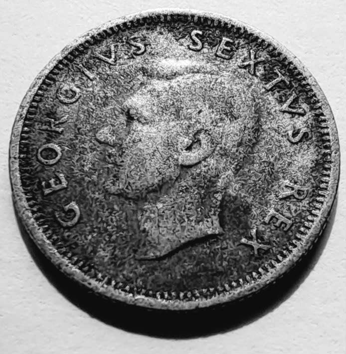 UNION OF SOUTH AFRICA - 6d  1952 GEORGE VI - see scan
