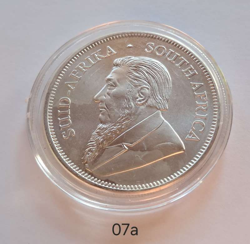 1 oz South African Silver Krugerrand 2022 (IN CAPSULE)