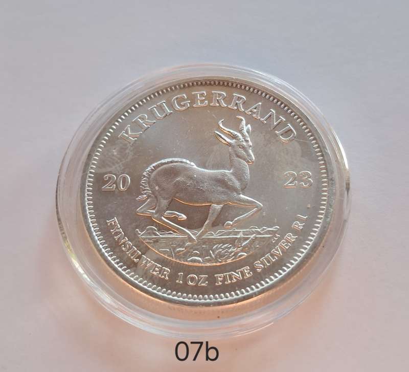 1 oz South African Silver Krugerrand 2022 (IN CAPSULE)