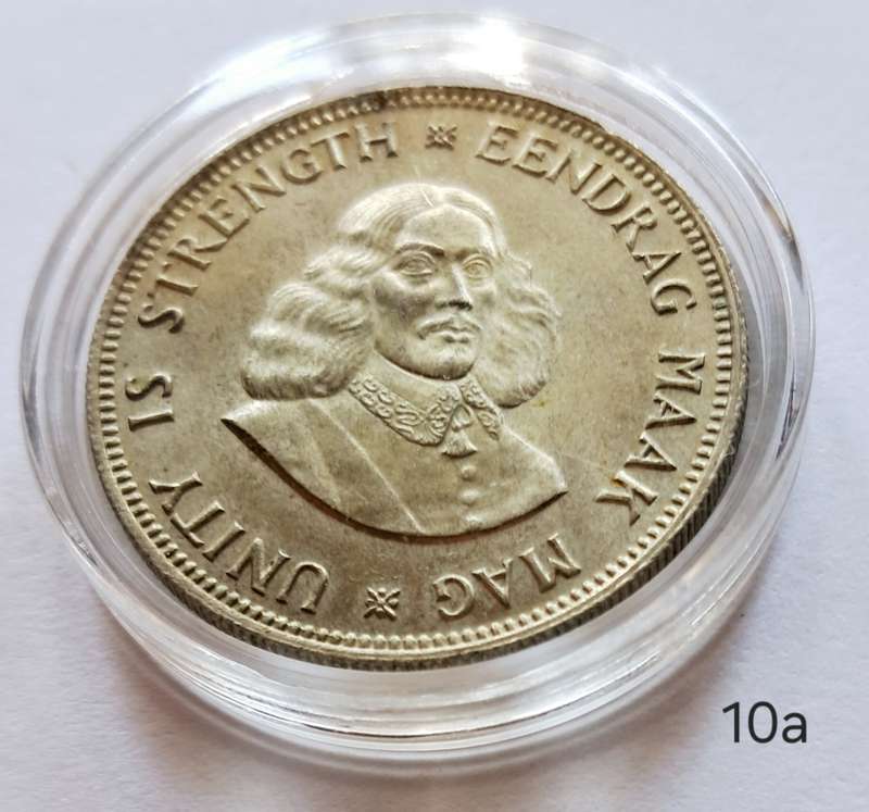 REPUBLIC OF SOUTH AFRICA -20 CENTS 1961 SILVER - EXCELLENT CONDITION - IN CAPSULE