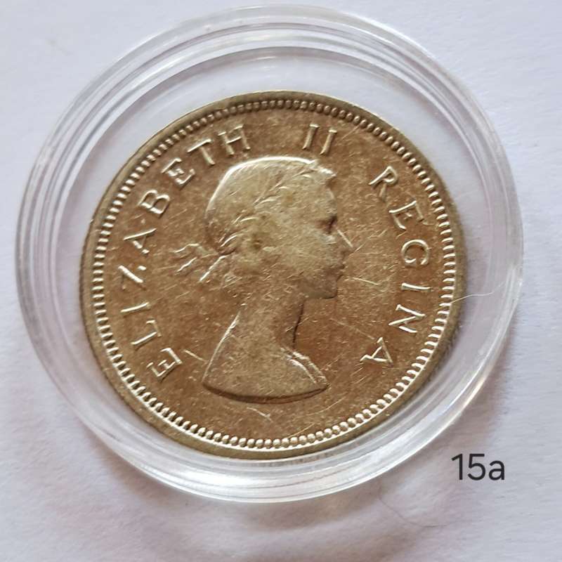 UNION OF SOUTH AFRICA - 1 SHILLING 1953 SILVER - IN CAPSULE