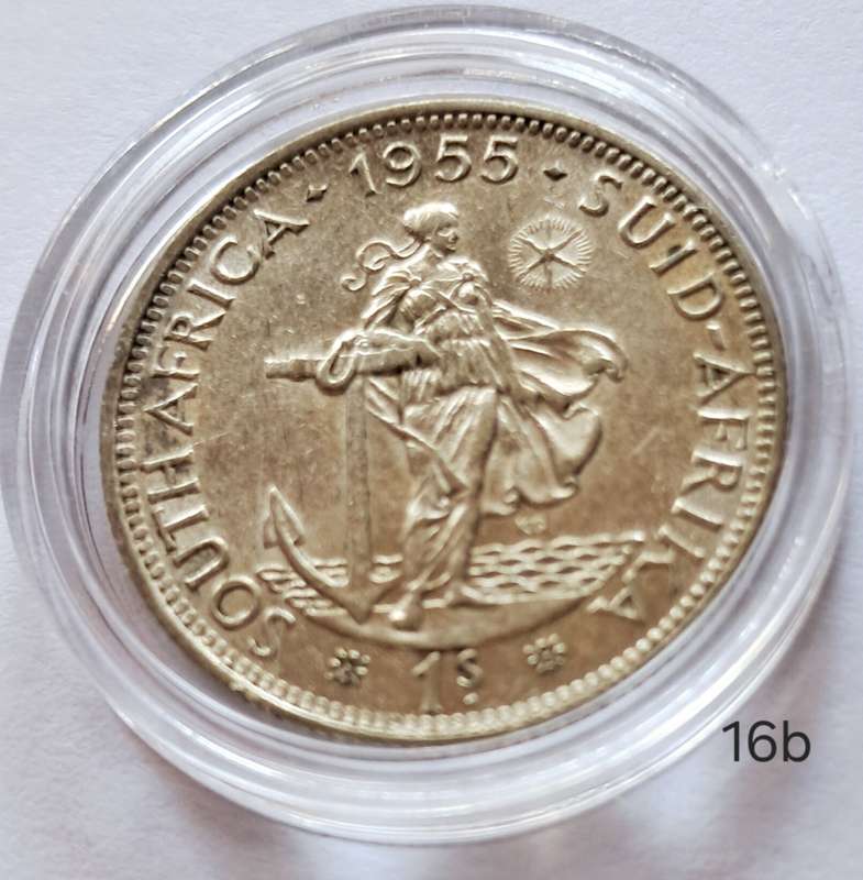 REPUBLIC OF SOUTH AFRICA - 1 SHILLING  1960  SILVER - IN CAPSULE