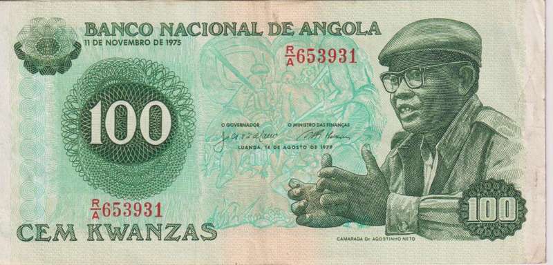 ANGOLA 100 KWANZAS 1979 P115 VF