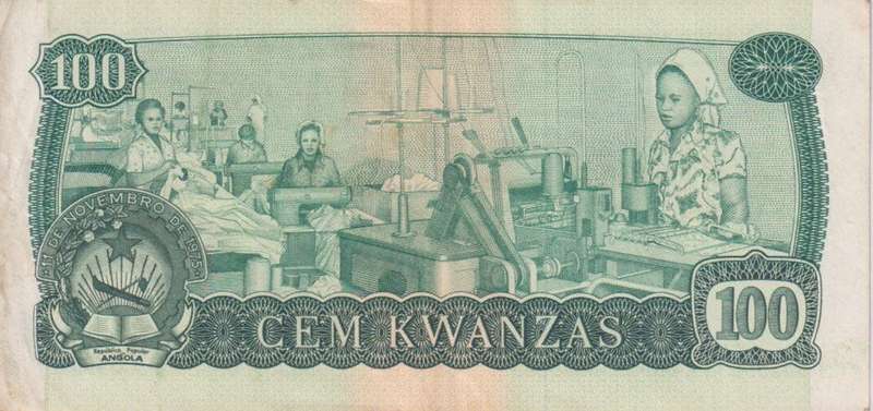ANGOLA 100 KWANZAS 1979 P115 VF