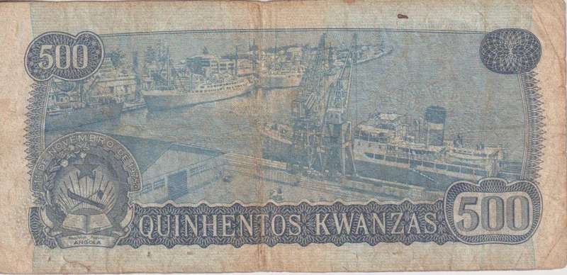 ANGOLA 500 KWANZAS 1976 P112  F