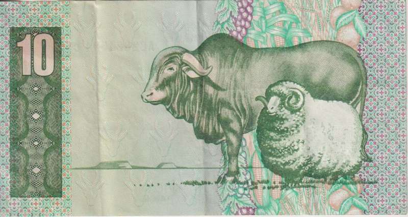 REPUBLIC OF SOUTH AFRICA - 10 RAND C.L.Stals AC 1990 A/E 545 VF