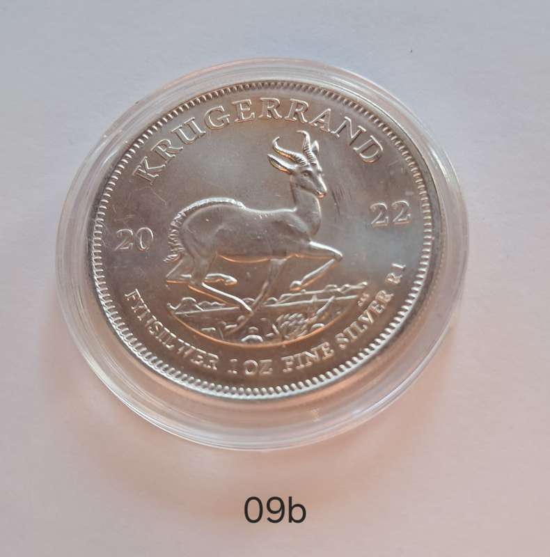 1 oz South African Silver Krugerrand 2022 (IN CAPSULE)