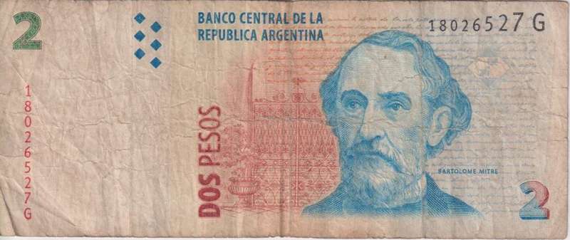 Argentina, 2 Pesos 2002  P-352 VF