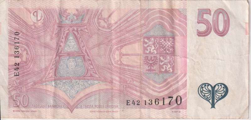 Czech Republic, 50 Korun, 1997, P-17 VF
