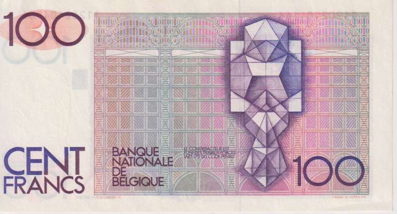 BELGIUM 100 FRANCS 1978-79 P140a  A-UNC