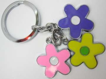 KeyRing - three Flowers