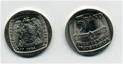 1994 NELSON MANDELA INAUGURATION R5 COIN