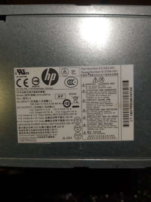 ORIGINAL POWER SUPPLY  FOR HP MT 6000 6200 6300 8000 8200 PRO
