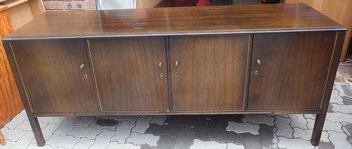 REDUCED RETRO 1950's SIDEBOARD SAPHELE MAHOGANY WITH DETAILED DRAWERS, SHELVES ETC IN GOOD CONDITION