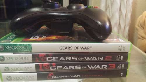 Xbox 360 controller and Gears of war 1 - 3 and Judgement