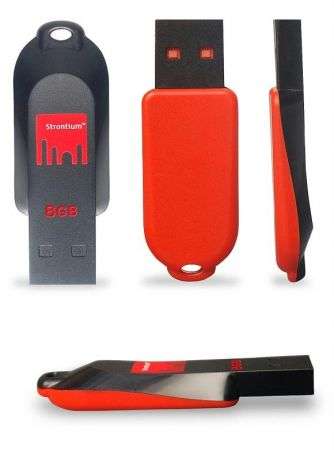 New & Sealed Strontium 8GB Flash Pen Drives in Retail Packaging