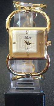 BEAUTIFUL WOMENS GOLD QUARTZ WATCH **new design**