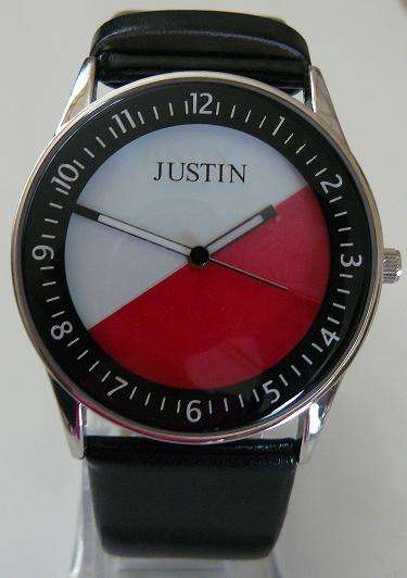 Justin watch with genuine leather strap **PLUS A FREE SET OF STRAPS!!**