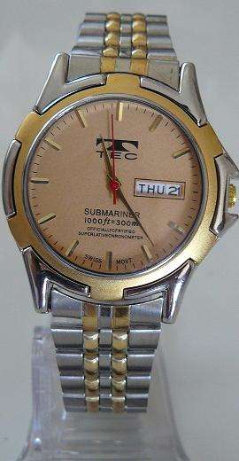 MENS TEC WRIST WATCH - (water resistant)**CREAM FACE** last 1 up for grabs!!!