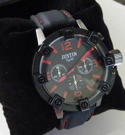 MENS BLACK JUSTIN WATCH