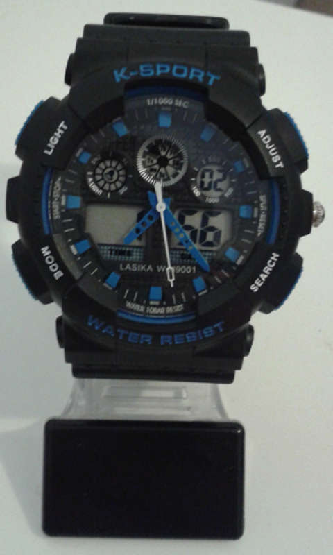 *NEW* LASIKA SPORTS WATCH - BLACK & BLUE