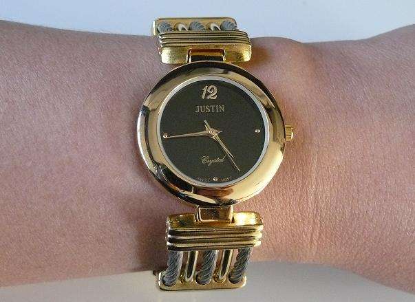 GOLD & SILVER CRYSTAL WATCH **WOW THIS IS STUNNING!!**