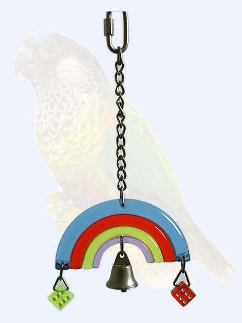 NEW acrylic parrots toy (rainbow)