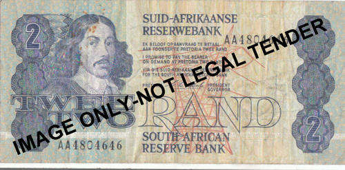 CL Stals  R2 Note 1990 Value in Afrikaans